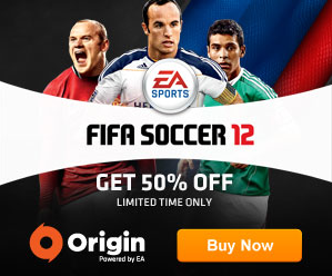 Post image for ORIGIN Powered by EA Big Discount! 50% OFF Popular Video Games – FIFA Soccer 12, Mass Effect 3, Battlefield 3