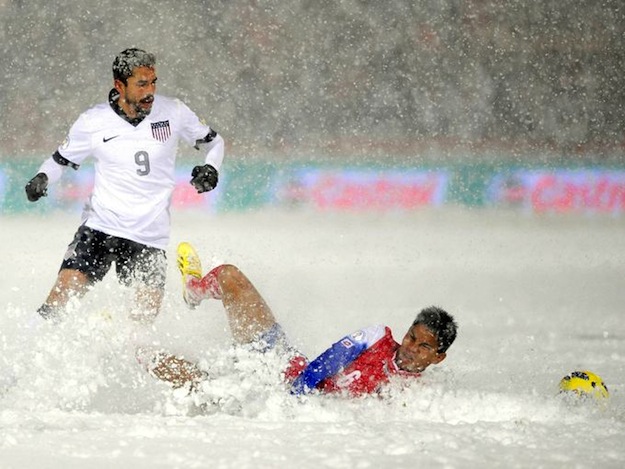 Post image for Amazing USA vs. Costa Rica SNOW BLIZZARD!