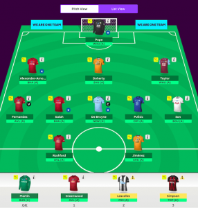 FPL GW34+ Team Provisional